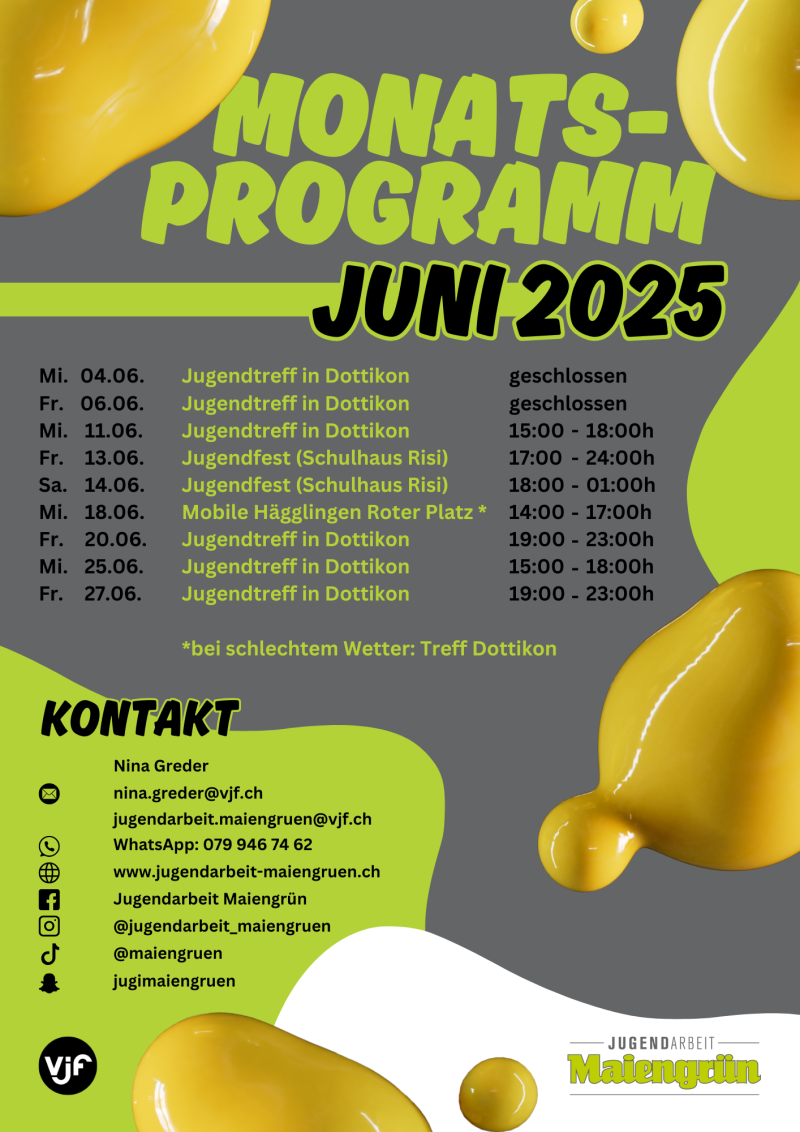 Monatsprogramm Juni