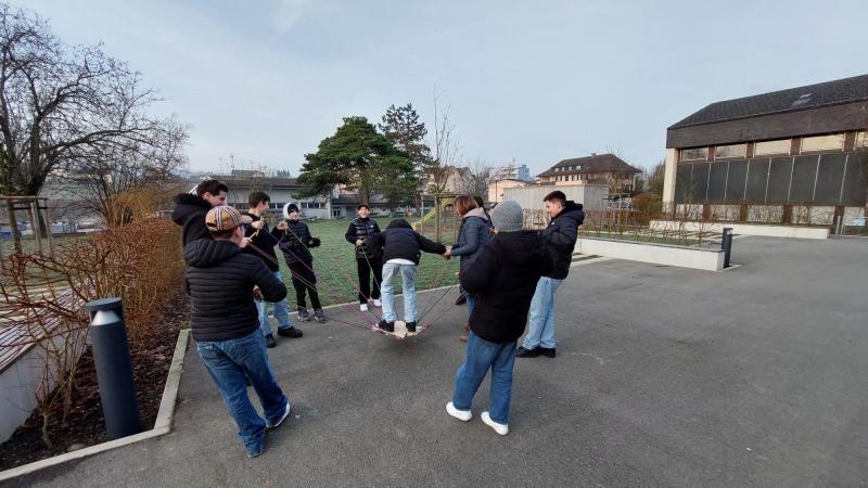 Einstieg am Morgen vom Projekttag Rap